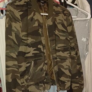 Forever 21 Bomber Camo Jacket